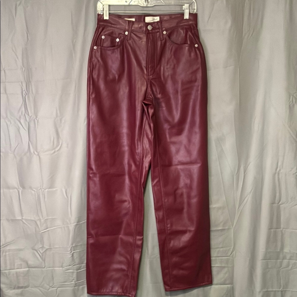 Universal Thread Maroon Leather Pants